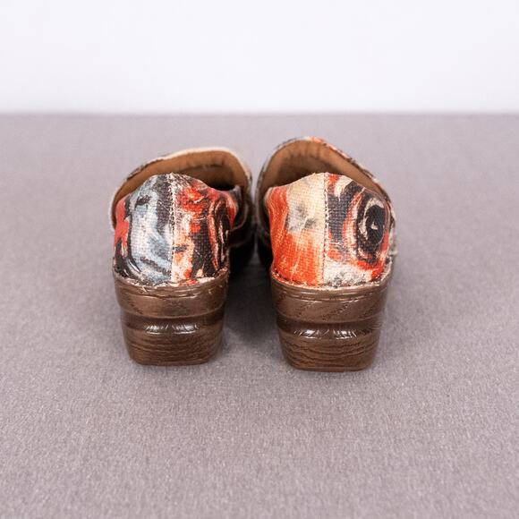 BOC BORN Floral Fabric Peggy Clog Women's SZ 8 Casual Comfort Lagenlook Art Boho - Picture 6 of 6